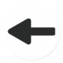 arrow left icon round sticker