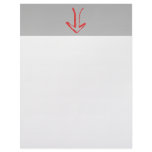 Arrow Pointing Down Red and Gray. letterhead