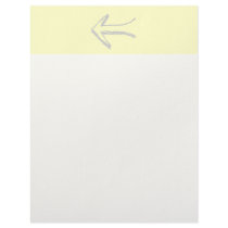 Arrow Pointing Left. Gray and Cream. Custom Letterhead
