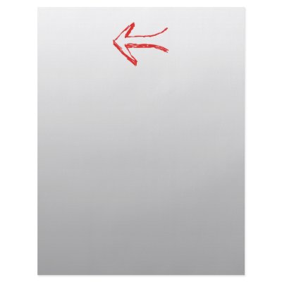 Arrow Pointing Left. On Gray. Custom Flyer by Graphics_By_Metarla