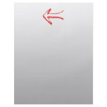 Arrow Pointing Left. Red and Gray. flyers