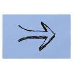 Arrow Pointing Right, Black and Blue. flyers