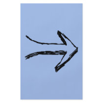 Arrow Pointing Right, Black and Blue. Personalized Flyer