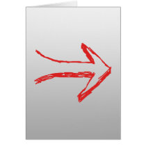 Arrow Pointing Right. On Gray. Cards