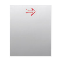 Arrow Pointing Right. On Gray. Flyer