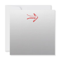 Arrow Pointing Right. On Gray. Invites