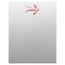 Arrow Pointing Right. On Gray. Customized Letterhead