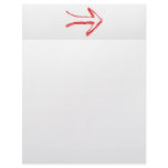 Arrow Pointing Right. Red and Gray. letterhead