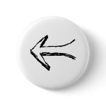 Arrow Pointing to the Left. Black. Pin