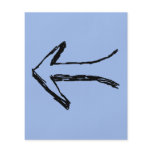 Arrow Pointing to the Left. Black. Full Color Flyer