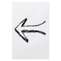 Arrow Pointing to the Left. Black. Flyer