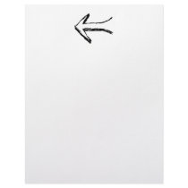 Arrow Pointing to the Left. Black. Letterhead Design