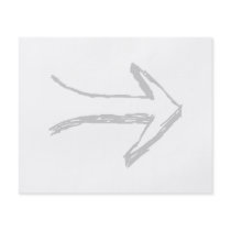 Arrow Pointing to the Right, Gray. Flyer