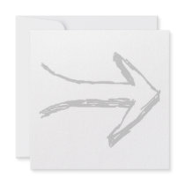 Arrow Pointing to the Right, Gray. Personalized Invite