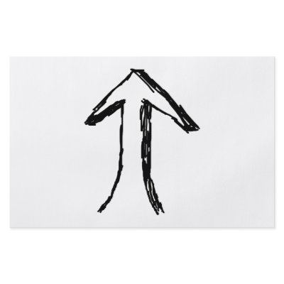 Arrow Pointing Up. Black and White. Flyers by Graphics_By_Metarla