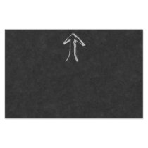 Arrow Pointing Up. Gray on Dark Background. Personalized Flyer