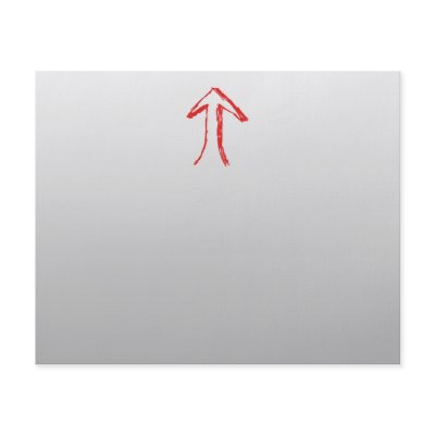 Arrow Pointing Up. On Gray. Full Color Flyer by Graphics_By_Metarla