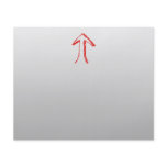 Arrow Pointing Up. Red and Gray. flyers