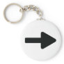 arrow right icon black key chain