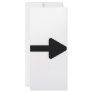 arrow right icon black full color rack card