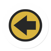Arrow Round Stickers