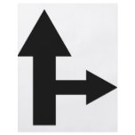 arrow straight and right icon flyers