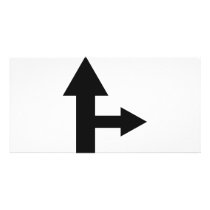 arrow straight and right icon photo cards