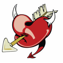 Arrow Through Devil Heart photo sculptures by doonidesigns Arrow Through Devil Heart photo sculptures