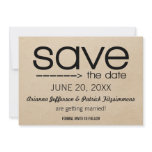 Arrow Typography Save the Date, Black Personalized Invite