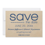 Arrow Typography Save the Date, Blue Invitations