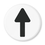arrow up icon fridge magnet