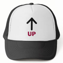 arrow up, UP hats by corena02 arrow up, UP hats