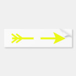 Arrow Yellow Broken The MUSEUM Zazzle Gifts Bumper Stickers