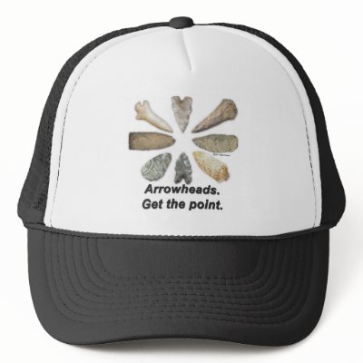 Arrowheads Get the point Hats by DiggerDesigns