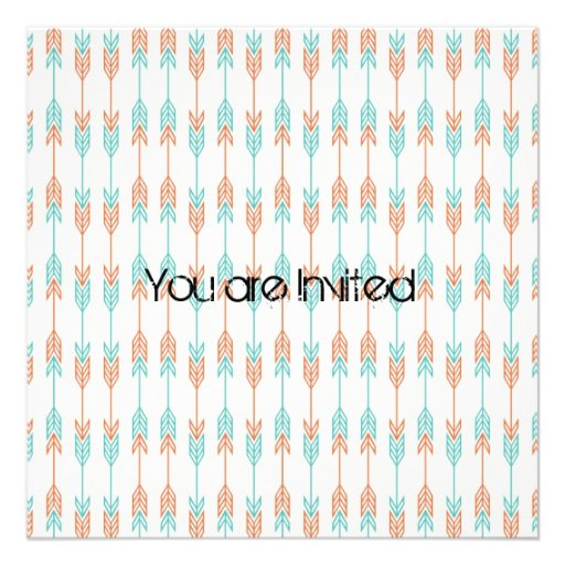 Arrows Baby Shower Personalized Invitation