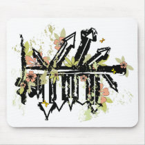 arrows floral sign mousepads
