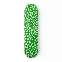 Arrows - White on Grass Green skateboards