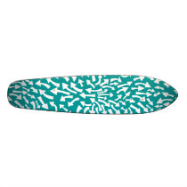 Arrows - White on Teal (70s Flashback) skateboards