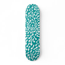 Arrows - White on Teal skateboards