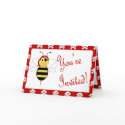 Arrr!Bee Bumble Bee Baby Shower Invitation cards by bugspot Arrr!Bee Bumble Bee Baby Shower Invitation cards
