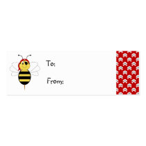 Arrr!Bee Bumble Bee Gift Tag business cards