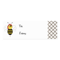 Arrr!Bee Bumble Bee Gift Tag business cards