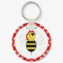 Arrr!Bee Bumble Bee Keychain