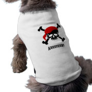 Arrrrrrrf! Dog Pirate Shirt Pet Tee Shirt