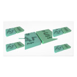 Ars as Ar Argon and S Sulfur Photo Card Template