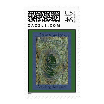 Ars Longa, Vita Brevis Postage Stamp by DanceswithCats