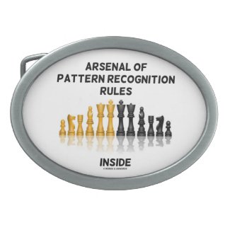 Arsenal Of Pattern Recognition Rules Inside Oval Belt Buckles