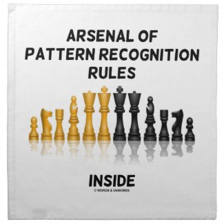 Arsenal Of Pattern Recognition Rules Inside Chess Cloth Napkin