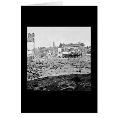 Arsenal Ruins in Richmond, VA 1865 Greeting Cards by lc_civilwar