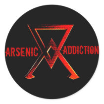 Arsenic Addiction Red Symbol Sticka stickers by arsenicaddiction Arsenic Addiction Red Symbol Sticka stickers